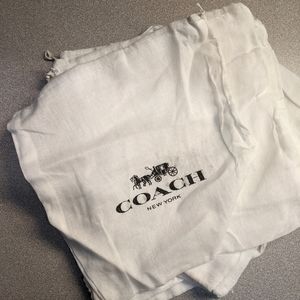 Coach drawstring bags 5 total
